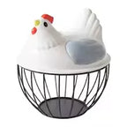 Cute Hen Shape Egg Storage Basket