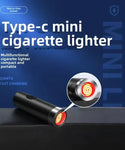 Mini Type-C Plug-in Windproof Lighter