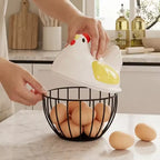 Cute Hen Shape Egg Storage Basket