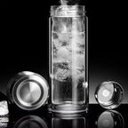 Leakproof Portable High-Grade Glass Water Bottle (500 ML)