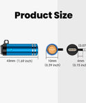 Mini Type-C Windproof Lighter With Key Ring