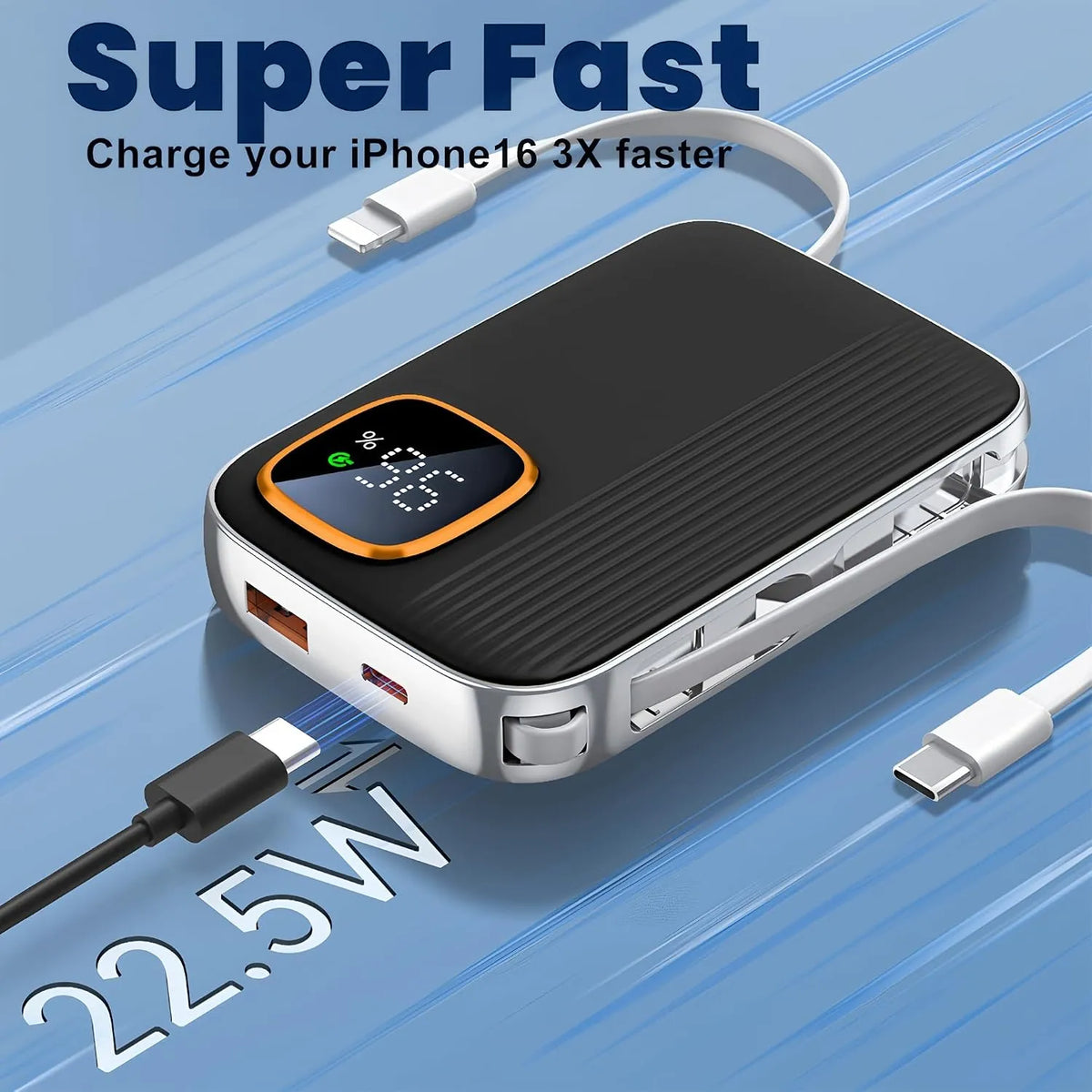 20000mAh Fast Charging Travel Power Bank