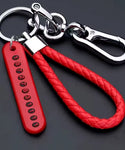 Smart Leather Rope Key Ring With Phone Number