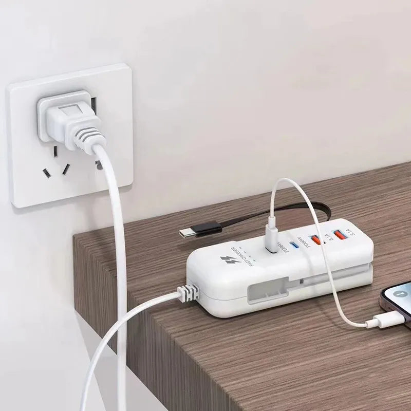 66W 4 Ports USB C Type Fast Charging Adapter