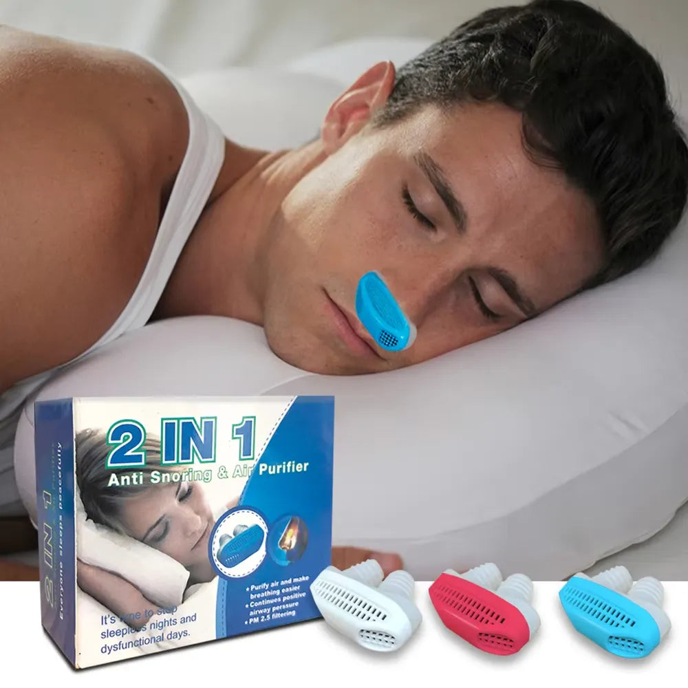 2-In-1 Anti Snoring Nose Clip