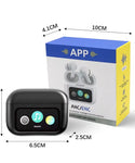 A9 Pro App Supported ANC/ENC Touch Display Wireless Earbuds