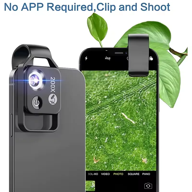 200X Microscope Universal Lens For Phone Camera