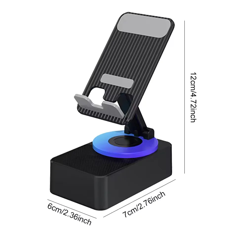 Rotatable Mobile Stand With Bluetooth Speaker
