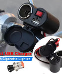 Motorcycle USB Waterproof Charger With Lighter