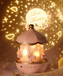 Creative Rechargeable Rotating Night Light Projector