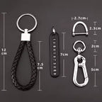 Smart Leather Rope Key Ring With Phone Number