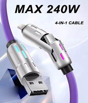 4-in-1 PD USB 240W Fast Charging Cable