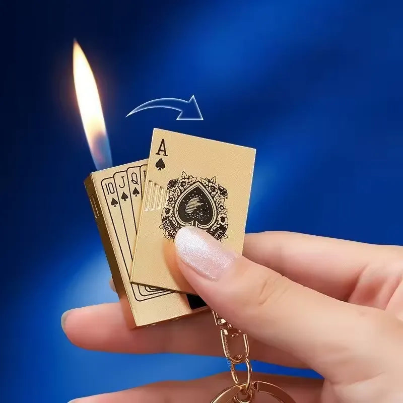 Mini Metal Inflatable Keychain Lighter