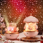 Creative Rechargeable Rotating Night Light Projector