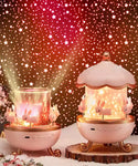 Creative Rechargeable Rotating Night Light Projector