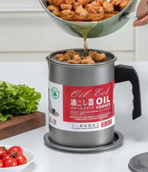 Multi-Usable Kitchen Oil Strainer Pot