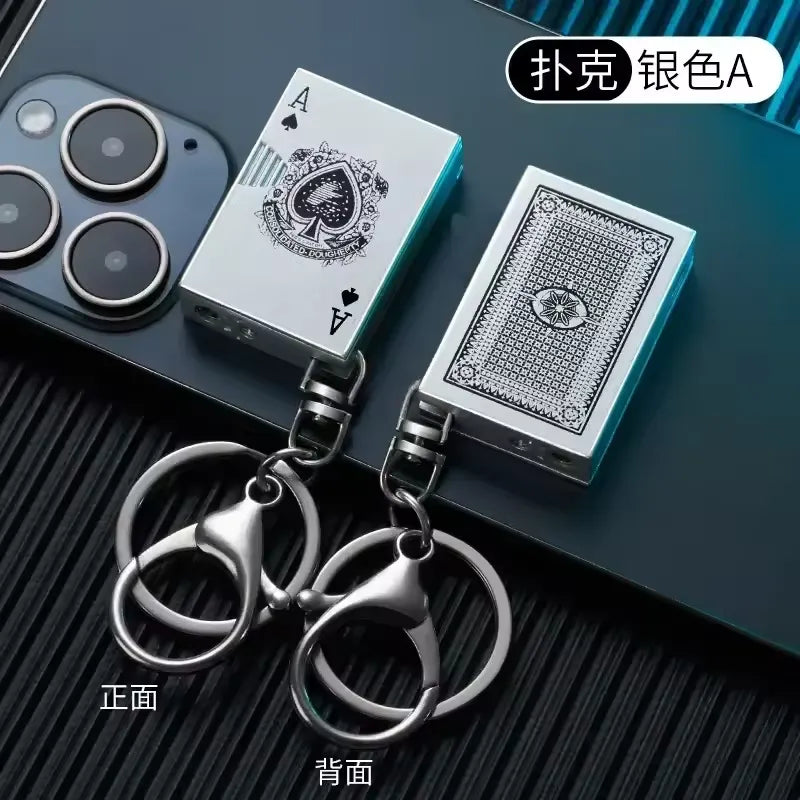 Mini Metal Inflatable Keychain Lighter