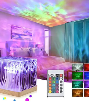 16 Colors Auto Rotate Ocean Light Waves