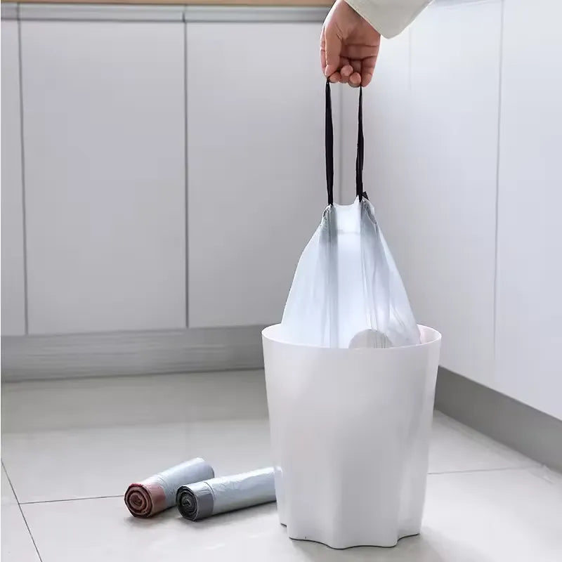 High Quality Kitchen Garbage Bags With Handle (5 Rolls)