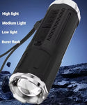 Zoomable Flashlight with Bluetooth Speaker & FM Radio