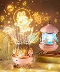 Creative Rechargeable Rotating Night Light Projector