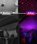 Auto Rotation Colorful Car Interior Galaxy Light