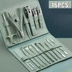 16 Pcs Portable Nail Clipper Manicure Set