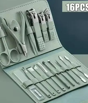 16 Pcs Portable Nail Clipper Manicure Set