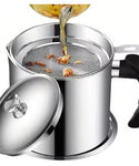 Multi-Usable Kitchen Oil Strainer Pot