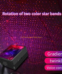 Auto Rotation Colorful Car Interior Galaxy Light