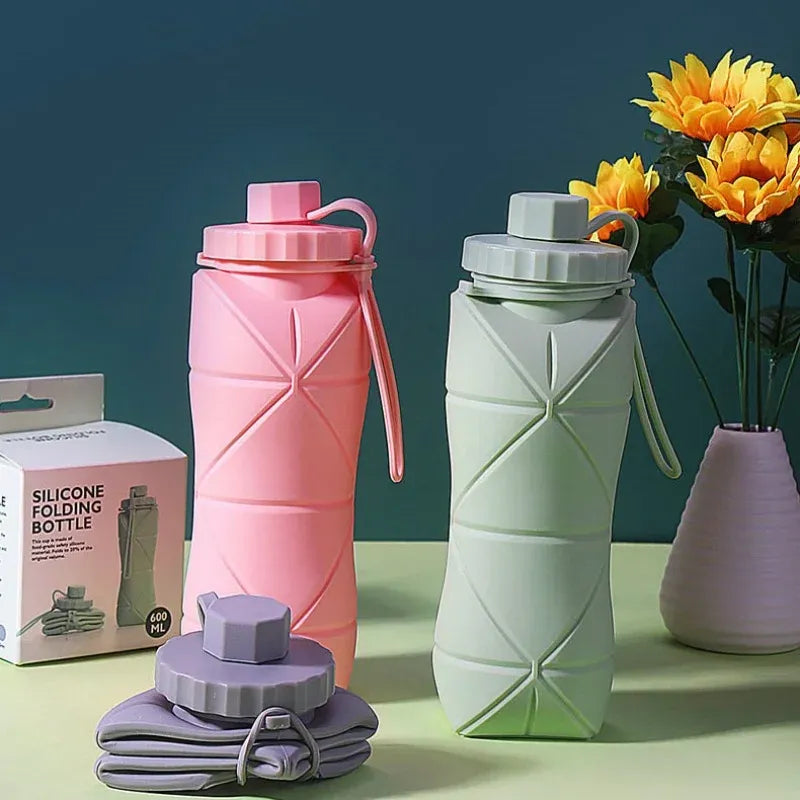 Silicone Folding Travel Water Bottle