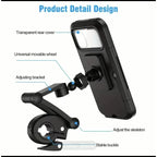 360° Waterproof Motorcycle Mobile Phone Holder