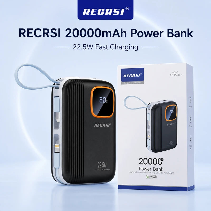 20000mAh Fast Charging Travel Power Bank