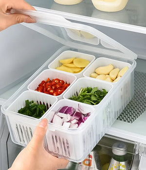 6 Grids Refrigerator Storage Box