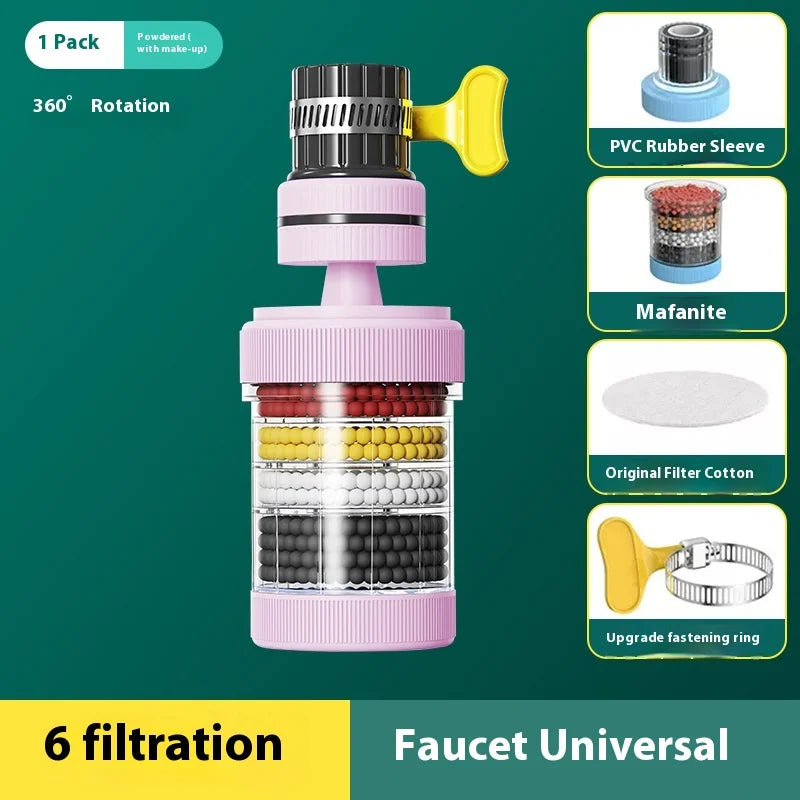 360 Degree Rotatable 6 Layers Water Filter Tap