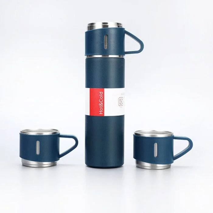 Double-Layer Stainless Steel Vacuum Flask Set