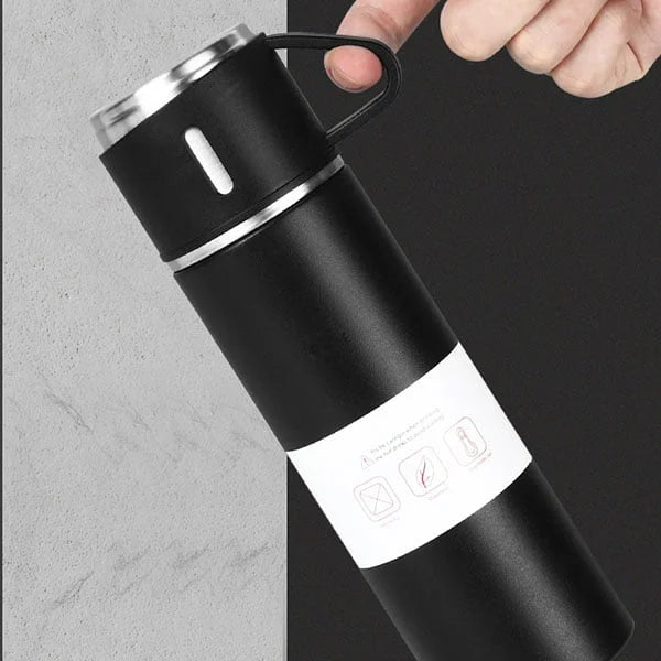 Double-Layer Stainless Steel Vacuum Flask Set