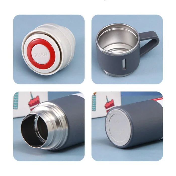 Double-Layer Stainless Steel Vacuum Flask Set