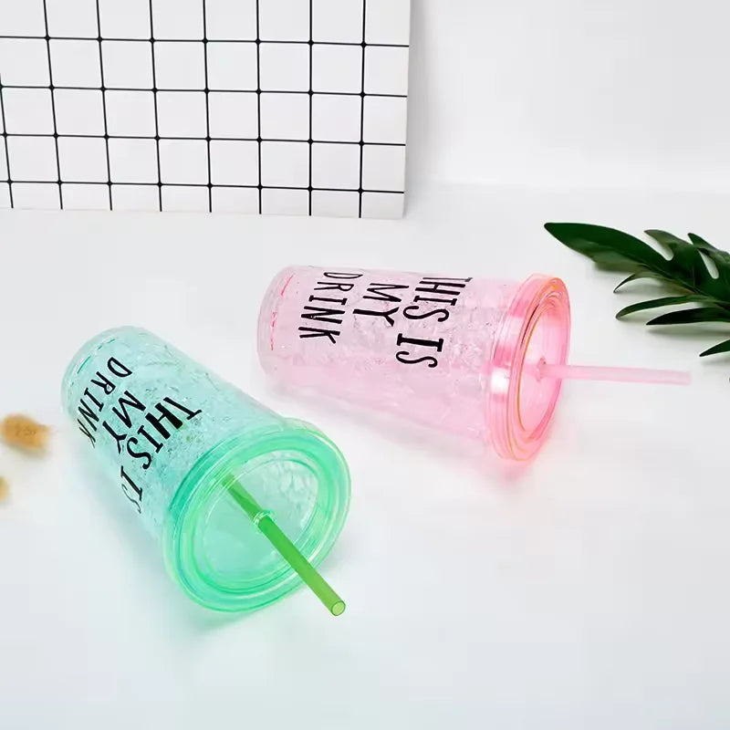 Icy Designed Double Layer Water Bottle